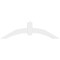 Ekena Millwork Archdale Architectural Grade PVC Gable Bracket, 48"W x 14"H x 2"D x 4"F, 7/12 Pitch GBP048X14X0204ARC00 - alternate 2